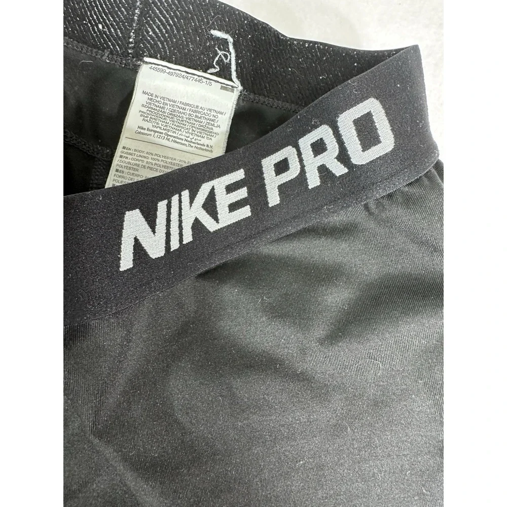 Nike Pro Leggings Women's Medium Black Dri-FIT Athletic Activewear Pants
